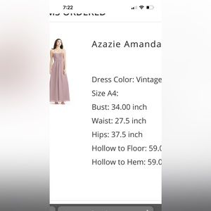 Azazie vintage mauve bridesmaid dress A4